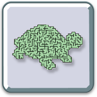 Printable Mazes in different shapes and sizes